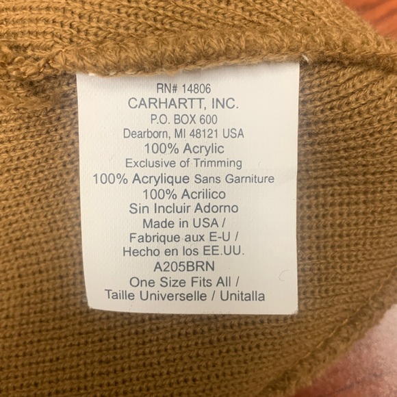 Carhartt Brown and Black Knit Beanies - Picture 6 of 6